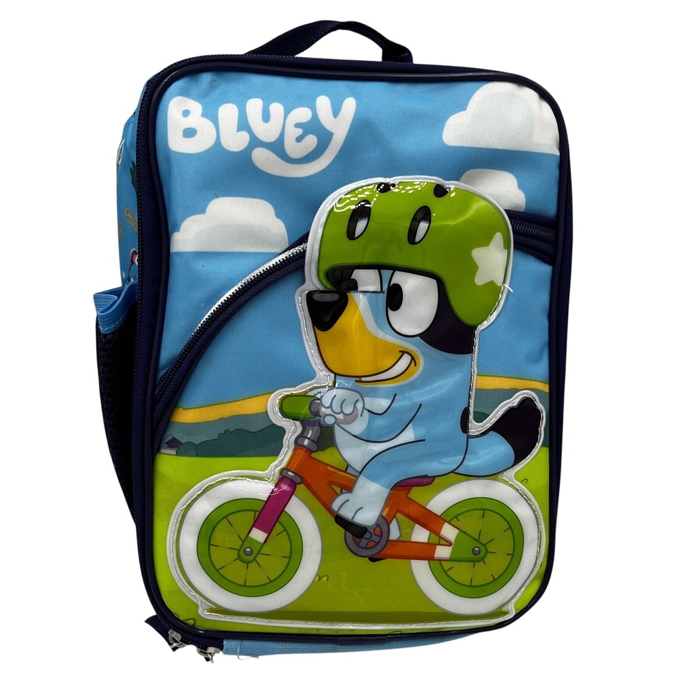 Bluey Lunch Tote Kids Blue New Insulated School Bag S24BY58775-XX